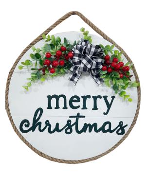 Bảng gỗ treo mừng Giáng Sinh