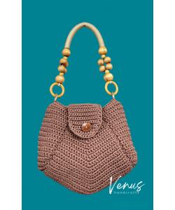 Giỏ móc tay đáy bầu quai gỗ